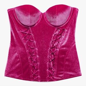 Savage X Fenty Women's Plus, Velvet Vixen Corset Purple Heat, 3X